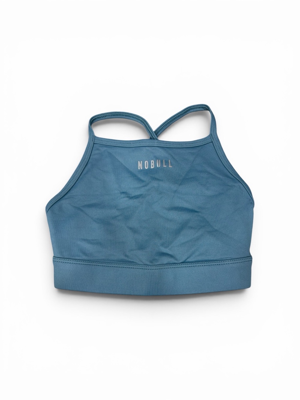 NOBULL Dusty Blue Crossback Sports Bra